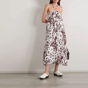 Faithfull the Brand Asturias Midi Dress in Coronia Floral Chocolate